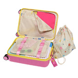 Away PAW Patrol Kids Carry On Luggage, Lightweight Rolling Suitcase for Children, TSA-Approved, Spinner Wheels, Travel Suitcase for Toddlers & Kids, Skye Pilot Pink