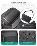 BAGSMART Womens Backpack Carry On Flight Approved, Travel Backpack for Women with Waist Bag,Traveling Lightweight Weekender Casual Daypack 17.3" Laptop Work Back pack Personal Item Bag,Champagne