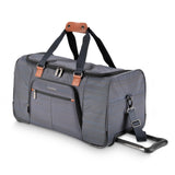 Ricardo Beverly Hills Montecito 2.0 Softside Rolling Duffel Bag with Wheels and Handle, Ideal Lightweight Travel Bag for Men and Women, 22-inch Wide, Grey