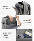 LUGGEX Carry On Backpack and 4 Set Compression Packing Cubes for Luggage Bundle – Travel Essentials