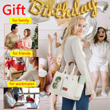 ZHMO Canvas Tote Bag for Women With Compartments and Zipper,White Women's Bags Crossbody Bags Work Laptop Tote Bag Large Satchels Handbag Tote Purse Everyday Shoulder Bag for Travel Nurse Teacher Gift