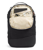 The North Face Women's Isabella Transit Backpack | Commuter Travel Bag with 16" Laptop Sleeve, Water-Repellent Finish, Women-Specific Fit, TNF Black Light Heather/Burnt Coral Metallic-NPF, One Size