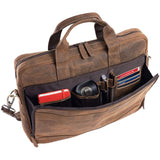 Leather briefcase 18 Inch Laptop Messenger Bags for Men and Women Best Office briefcase Satchel Bag