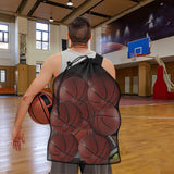 Extra Large Sports Ball Bag, Heavy Duty Breathable Mesh Storage Bag, 40" x 30" Hold 10-12 Soccer Basketball Volleyball Football, Adjustable Shoulder Strap, Ideal for Coaches, Team, Swimming Gear