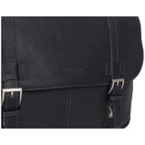 Kenneth Cole REACTION Show Business 16" Colombian Leather Business Laptop Portfolio Messenger Bag, Black