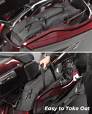 KEMIMOTO Saddlebag Liners 1 Pair Motorcycle Saddle Liner Bag 32L Hard Saddle Insert Travel Storage Bag Compatible with Touring Street Glide Road Glide Road King 1993-2023 1700 Royal Star