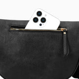 Checkered Crossbody Bag Bum Bags for Women Checkered Purse Plaid Womens Cross Body Purses Checkerboard Fanny Pack (A01 Black)