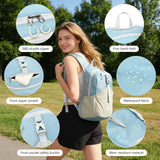 UtiaMiaoGonGo 15L Small Hiking Backpack for Women Men Lightweight Packable Backpack Foldable Casual Daypack for Camping Travel Outdoor, Blue