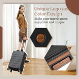 Hulsin Carry on Luggage Suitcase, 22x14x9 Airline Approved 20 Inch Hardside Carry-on Luggage with Spinner Wheels, Hard Shell Luggage with TSA Lock, Hard Case Small Travel Suitcase (Blue, 20-Inch)