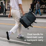 Incase A.R.C. Travel Backpack 38L – Expandable Carry On Luggage, Fits up to 17" Laptop – Butterfly Opening, Quick Access Pocket, Shoe Storage – Airplane Travel Essentials, Weekend Bag – Black
