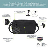 Travelon Anti-Theft Metro Convertible Small Crossbody Bag