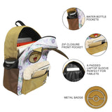 Bioworld Pokémon Eevee All-Over Print Characters 17" Adult Backpack