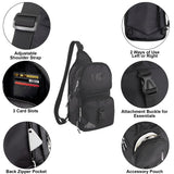 Kelty Crossbody Messenger Shoulder Sling Backpack, 8.25 Liter Capacity with Detachable Keychain Coin Pouch