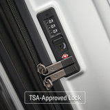 Samsonite Octiv Lightweight Hardshell 24-Inch Medium Checked Luggage - Durable Impact Resistant, 360° Aero Trac Spinner Wheels, Adjustable Telescopic Handle, Expandable, TSA Approved Lock - Silver