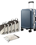 LUGGEX Zipperless Carry On Luggage and 6 Set Travel Packing Cubes Bundle – Travel Essentials