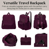 Baggallini Women's Carryall Packable Backpack, Mulberry