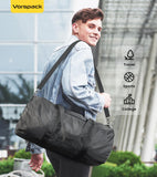Vorspack Small Duffel Bag 20 Inches Foldable Gym Bag for Men Women Duffle Bag Lightweight with Inner Pocket for Travel Sports - Black