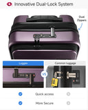 LUGGEX Carry On Luggage and 6 Set Travel Packing Cubes Bundle – Travel Essentials