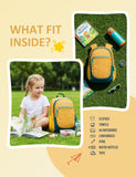 MOUNTAINTOP Kids Toddler Backpack 1-3，Small Kindergarten Backpack with Leash for Girls,Boys & Preschool Yellow