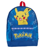 Pokemon Backpack + Lunch Bag + Pencil Case 3 Piece Pikachu School Bag Set College Travel Rucksack