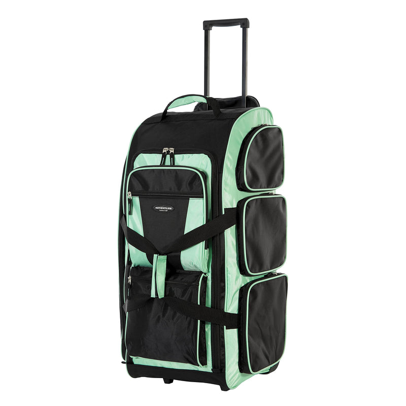 Travelers Club 30" Xpedition Rolling Duffel Bag, Seafoam