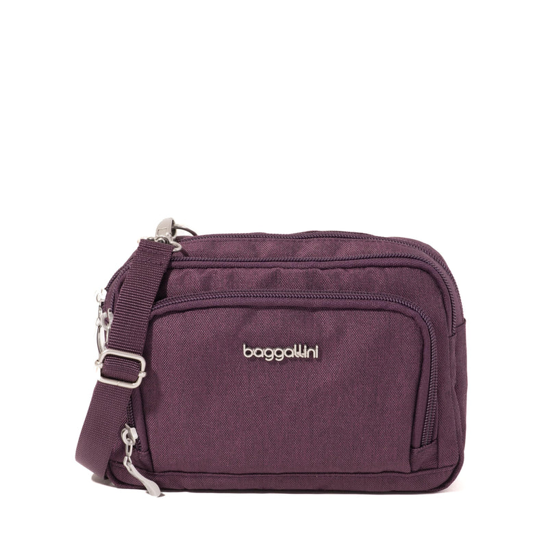 Baggallini Trifecta RFID Wallet Crossbody - 8"x6" Crossbody Bag for Women Convertible Fanny Pack Belt Bag