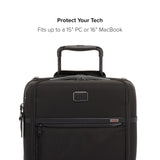 TUMI - Alpha Compact 4 Wheeled Brief - Rolling Carry On Briefcase. Laptop Bag for Commuting and Travel - Black