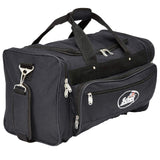 Schiek Sports Deluxe Gym Bag - Nylon Fabric Workout Bag with Adjustable Shoulder Strap