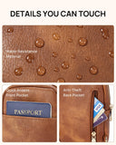 Telena Crossbody Bags for Women Leather Cross Body Sling Bag for Woman Travel Mocha Brown