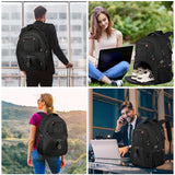 ZUBOND Backpack with Shoe Compartment for Men and Women, 17.3 Inch Laptop Travle Backpack with USB Port, Daypack Gym, Sports, Camping, Hiking
