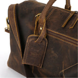 Leather Travel Duffle Bags for Men and Women cabin friendly Weekend Bag Sports Gym airplane carry on overnight duffel