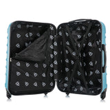 InUSA ENDURANCE Luggage with Spinner Wheels | Durable Lightweight Hardshell Suitcase, Spacious Travel Bag with Handle and Trolley | 20-Inch Carry On Small Luggage | Teal