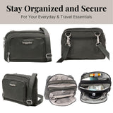 Baggallini Trifecta RFID Wallet Crossbody - 8"x6" Crossbody Bag for Women Convertible Fanny Pack Belt Bag