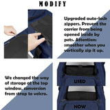 GAPZER Medium Cat Carrier Large Cat 15 lbs+ Soft Pet Carrier Small Puppy/Ventilated 2 Kittens Car Travel Bag Case/Comfy Big Maine Coons 25 Pounds/Soft-Sided Mesh Kitty Products Dark Blue