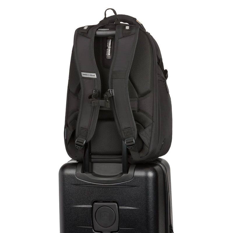 SwissGear Endure ScanSmart 17" Laptop Backpack – Reflective Tech Backpack with ScanSmart Compartment – Multiple Organizer Pockets – Black