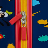 American Tourister Mickey Mouse Carry-On Luggage - Airline Approved, Durable Hardshell with Micky, Donald Duck, Pluto & Goofy - Roll Confidentially with Spinner Wheels & Colorful Adjustable Handle