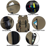 Kelty Hiking Backpacks 23 L Canvas Travel Laptop Backpack for Men Women, 18" Business Work Rucksack College Computer Bag (Olive Travel Pack)