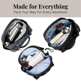 Baggallini All Day Backpack with RFID Phone Wristlet - Lightweight Travel Backpack for Women