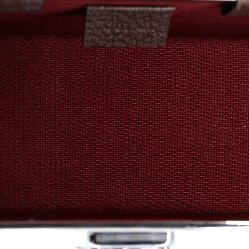 Gucci, Pre-Loved Bamboo Globe-Trotter Vanity Case GG Coated Canvas, Brown