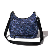 Securtex Anti-theft Free Time Hobo Bag - 10.5"x9" Travel Crossbody For Women w/Locking Zippers RFID