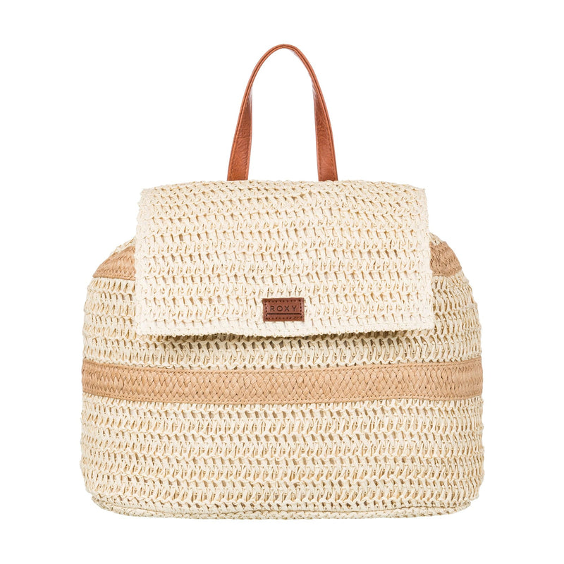 Roxy Spotless Sunnies Backpack | Straw | Beach | Vacation | Travel | Eco-Friendly | Lightweight | Natural