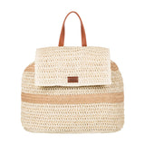 Roxy Spotless Sunnies Backpack | Straw | Beach | Vacation | Travel | Eco-Friendly | Lightweight | Natural