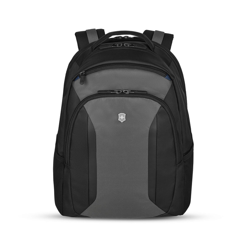 Victorinox Flyer 16" Laptop Backpack - Slim Backpack for Business & Travel - Laptop Compartment - Airflow Back Padding - Lightweight & Durable - Black/Grey