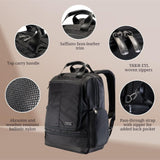 Ricardo Beverly Hills Flight Essentials Deluxe Travel Laptop Backpack, Abrasion and Weather Resistant Durable Ballistic Nylon, Men and Women, 16.5-Inches