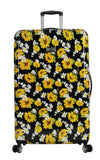 Betsey Johnson Designer Luggage Collection - Expandable 3 Piece Hardside Lightweight Spinner Suitcase Set - Travel Set includes 20-Inch Carry On, 26 inch and 30-Inch Checked Suitcase (Sunflower)