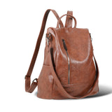 cocururu Women Backpack Purse PU Leather Anti-theft Casual Shoulder Bag Fashion Ladies Satchel Bags