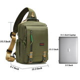 NICGID Sling Bags Chest Shoulder Backpacks, 14.1'' Laptop Backpack Crossbody Messenger Bag Travel Outdoor Men Women