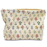 STARDW Aesthetic Floral Makeup Bag Cute Small Cosmetic Bags for Women Girls, Travel Toiletry Bag Large Capacity Zipper Makeup Pouch, Purse Organizer Pouches