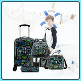 Inprof Kid’s Luggage Set 5 Piece Suitcase Set 16’’ Hardside Luggage with Spinner Wheels Girls Boys Carry on Luggage Travel Rolling Luggage Airline Approved