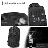 OZUKO Multipurpose Sling Bag for Men, Large Capacity Crossbody Shoulder Bag Waterproof Sling Chest Backpack with Tripod Holder Fit for Outdoor Travel Photography (Black)